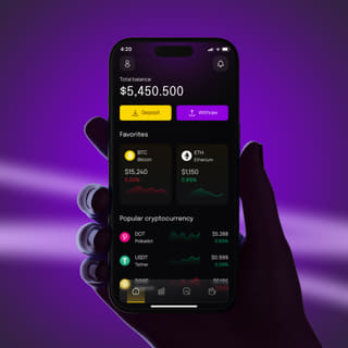 appli mobile de trading crypto Branche Rendalie affichée sur l'écran d'un téléphone intelligent